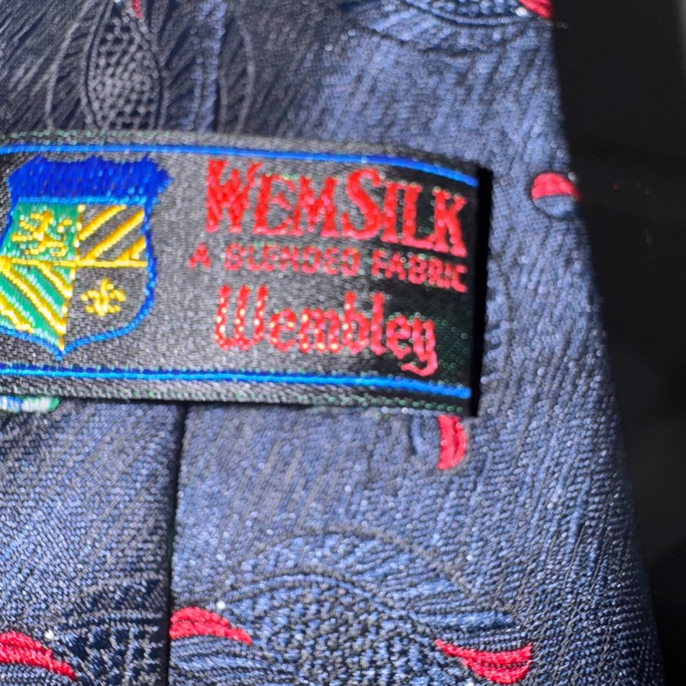 Wembley Blue and Red Wem Silk Tie